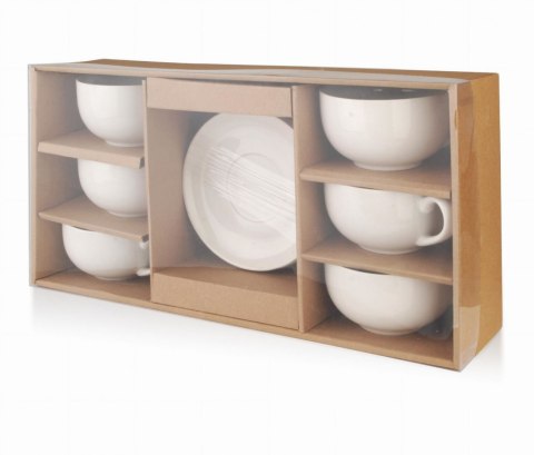KOMPLET 6 FILIŻANEK PORCELANOWYCH ZE SPODKAMI 250ml MONDEX HTPJ9447 KOMPLET 6 FILIŻANEK PORCELANOWYCH ZE SPODKAMI 250ml MONDEX HTPJ9447