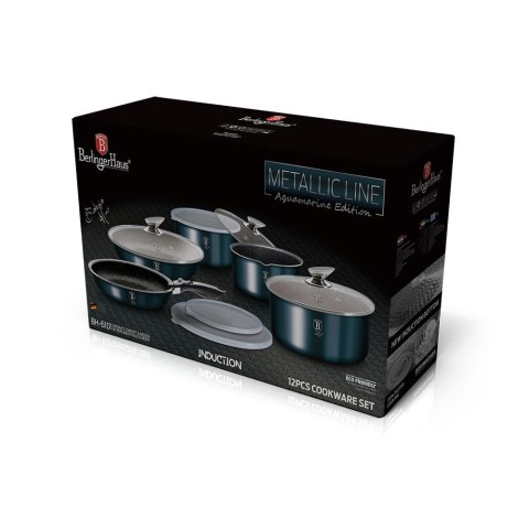 KOMPLET GARNKÓW 12 EL. CLICK & COOK BERLINGER HAUS METALLIC LINE AQUAMARINE BH-6101 KOMPLET GARNKÓW 12 EL. CLICK & COOK BERLINGER HAUS METALLIC LINE AQUAMARINE BH-6101