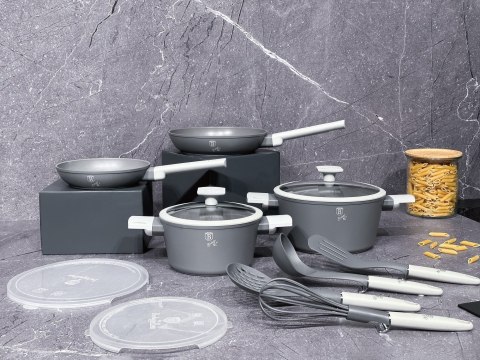 KOMPLET GARNKÓW Z POWŁOKĄ TYTANOWĄ 12-ELE BERLINGER HAUS ASPEN BH-7077 KOMPLET GARNKÓW Z POWŁOKĄ TYTANOWĄ 12-ELE BERLINGER HAUS ASPEN BH-7077