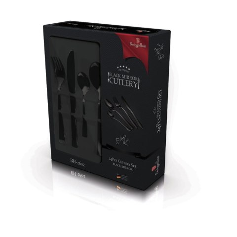 KOMPLET SZTUĆCÓW 24-EL. BŁYSZCZĄCE BERLINGER HAUS BLACK ROYAL BH-2602A KOMPLET SZTUĆCÓW 24-EL. BŁYSZCZĄCE BERLINGER HAUS BLACK ROYAL BH-2602A