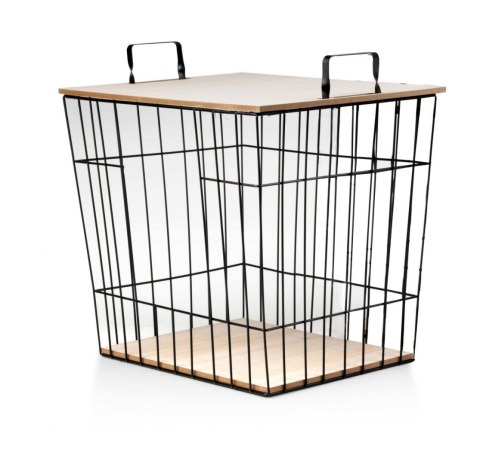 KOSZ METALOWY Z POKRYWĄ 42.5x38x31cm LOUIS MONDEX HTOP2784 KOSZ METALOWY Z POKRYWĄ 42.5x38x31cm LOUIS MONDEX HTOP2784