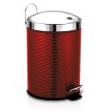 KOSZ NA ŚMIECI 12L STAL NIERDZ. BERLINGER HAUS METALLIC LINE BURGUNDY BH-6423