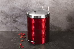 KOSZ NA ŚMIECI 12L STAL NIERDZ. BERLINGER HAUS METALLIC LINE BURGUNDY BH-6423