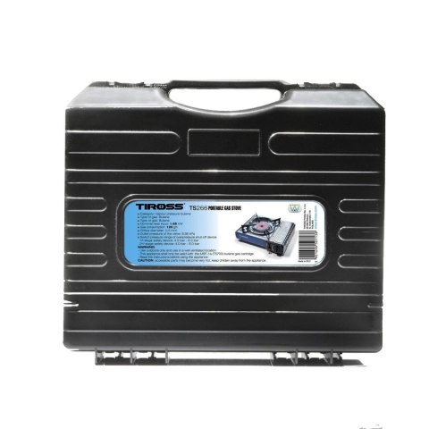 KUCHENKA GAZOWA TURYSTYCZNA CERAMICZNA 1.65kW + 4 x GAZ TIROSS TS-266-G4 KUCHENKA GAZOWA TURYSTYCZNA CERAMICZNA 1.65kW + 4 x GAZ TIROSS TS-266-G4