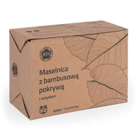 MASELNICZKA CERAMICZNA Z NOŻYKIEM KONIGHOFFER KG-4264 BIAŁA MASELNICZKA CERAMICZNA Z NOŻYKIEM KONIGHOFFER KG-4264 BIAŁA