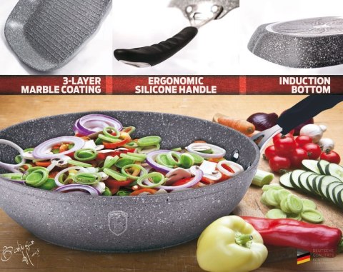 PATELNIA BERLINGER HAUS 26CM GRAY STONE TOUCH BH-1147-N PATELNIA BERLINGER HAUS 26CM GRAY STONE TOUCH BH-1147-N