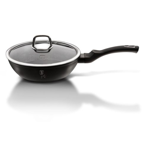 PATELNIA GŁĘBOKA GRANITOWA 24CM BERLINGER HAUS BLACK SILVER BH-1853 PATELNIA GŁĘBOKA GRANITOWA 24CM BERLINGER HAUS BLACK SILVER BH-1853