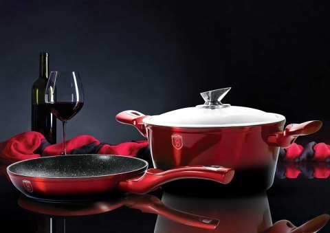 PATELNIA GRANITOWA 24CM BERLINGER HAUS BLACK BURGUNDY BH-1621 PATELNIA GRANITOWA 24CM BERLINGER HAUS BLACK BURGUNDY BH-1621