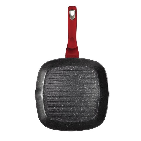 PATELNIA GRANITOWA GRILL 28CM BERLINGER HAUS METALLIC LINE BURGUNDY BH-1613-N PATELNIA GRANITOWA GRILL 28CM BERLINGER HAUS METALLIC LINE BURGUNDY BH-1613-N
