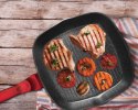 PATELNIA GRANITOWA GRILL 28CM BERLINGER HAUS METALLIC LINE BURGUNDY BH-1613-N