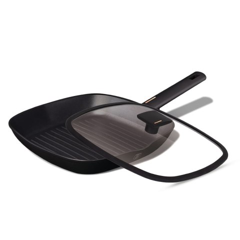 PATELNIA GRILLOWA Z POKRYWKĄ Z POWŁOKĄ TYTANOWĄ KWADRATOWA 28CM BERLINGER HAUS MONACO BH-7093 PATELNIA GRILLOWA Z POKRYWKĄ Z POWŁOKĄ TYTANOWĄ KWADRATOWA 28CM BERLINGER HAUS MONACO BH-7093