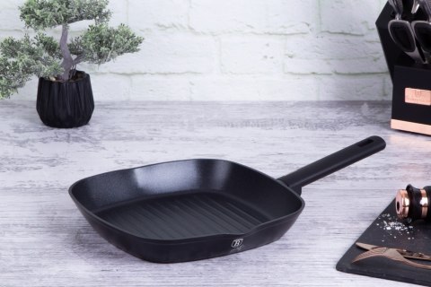 PATELNIA GRILLOWA Z POKRYWKĄ Z POWŁOKĄ TYTANOWĄ KWADRATOWA 28CM BERLINGER HAUS MONACO BH-7093 PATELNIA GRILLOWA Z POKRYWKĄ Z POWŁOKĄ TYTANOWĄ KWADRATOWA 28CM BERLINGER HAUS MONACO BH-7093