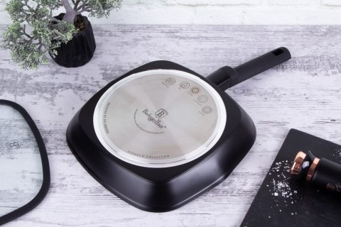 PATELNIA GRILLOWA Z POKRYWKĄ Z POWŁOKĄ TYTANOWĄ KWADRATOWA 28CM BERLINGER HAUS MONACO BH-7093 PATELNIA GRILLOWA Z POKRYWKĄ Z POWŁOKĄ TYTANOWĄ KWADRATOWA 28CM BERLINGER HAUS MONACO BH-7093