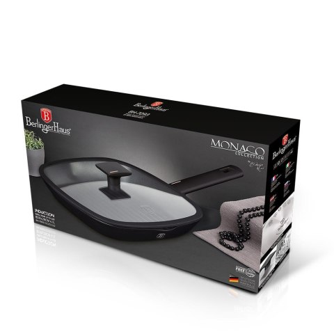 PATELNIA GRILLOWA Z POKRYWKĄ Z POWŁOKĄ TYTANOWĄ KWADRATOWA 28CM BERLINGER HAUS MONACO BH-7093 PATELNIA GRILLOWA Z POKRYWKĄ Z POWŁOKĄ TYTANOWĄ KWADRATOWA 28CM BERLINGER HAUS MONACO BH-7093
