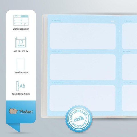 Pusheen - Kalendarz / Planner tygodniowy 2023/2024 (11.3 x 16.2 cm) Pusheen - Kalendarz / Planner tygodniowy 2023/2024 (11.3 x 16.2 cm)