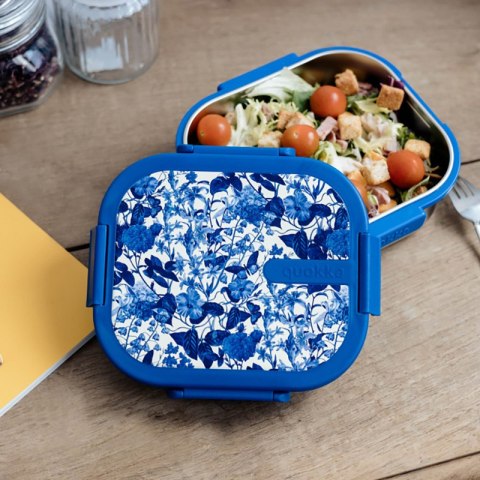 Quokka Kai - Pojemnik ze stali nierdzewnej na żywność / lunchbox (Blue Blossom) Quokka Kai - Pojemnik ze stali nierdzewnej na żywność / lunchbox (Blue Blossom)