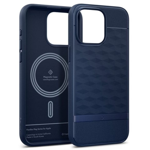 Spigen Caseology Parallax Mag MagSafe - Etui do iPhone 15 Pro (Midnight Blue) Spigen Caseology Parallax Mag MagSafe - Etui do iPhone 15 Pro (Midnight Blue)
