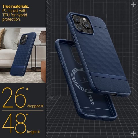 Spigen Caseology Parallax Mag MagSafe - Etui do iPhone 15 Pro (Midnight Blue) Spigen Caseology Parallax Mag MagSafe - Etui do iPhone 15 Pro (Midnight Blue)