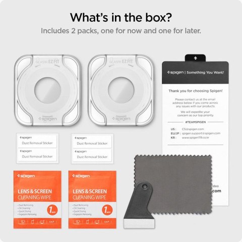 Spigen GLAS.TR EZ FIT 2-Pack - Szkło hartowane do Samsung Galaxy Watch 6 40 mm (2 szt) Spigen GLAS.TR EZ FIT 2-Pack - Szkło hartowane do Samsung Galaxy Watch 6 40 mm (2 szt)