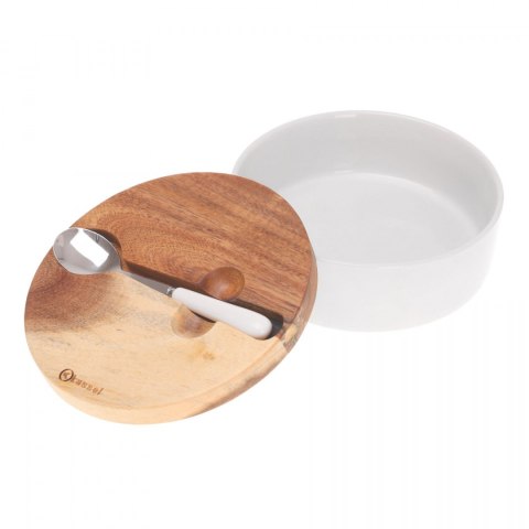 PORCELANOWA CUKIERNICA Z ŁYŻECZKĄ KASSEL no. 93557 AKACJA PORCELANOWA CUKIERNICA Z ŁYŻECZKĄ KASSEL no. 93557 AKACJA