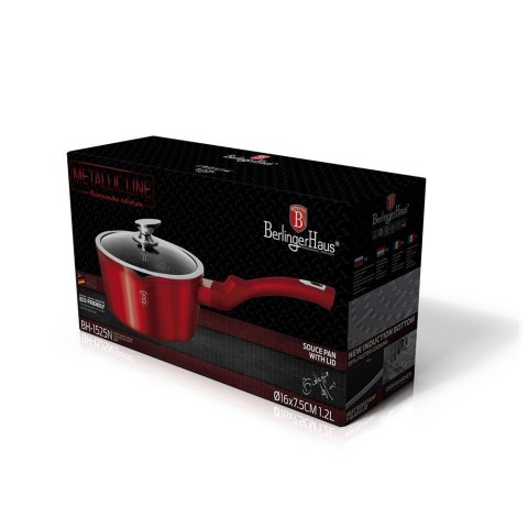 RONDEL 1.3L 16CM BERLINGER HAUS METALLIC BURGUNDY LINE BH-1525 RONDEL 1.3L 16CM BERLINGER HAUS METALLIC BURGUNDY LINE BH-1525