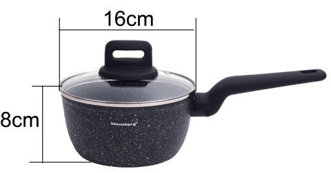 RONDEL Z POWŁOKĄ MARMUROWĄ 16CM 1.3L KLAUSBERG KB-7669 RONDEL Z POWŁOKĄ MARMUROWĄ 16CM 1.3L KLAUSBERG KB-7669