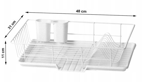 SUSZARKA DO NACZYŃ 48 X 31 X 11 CM BRUNBESTE BB-2337 SUSZARKA DO NACZYŃ 48 X 31 X 11 CM BRUNBESTE BB-2337