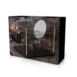 SUSZARKA DO NACZYŃ Z OCIEKACZEM NA SZTUĆCE BERLINGER HAUS BLACK ROSE BH-6774
