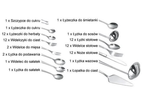 SZTUĆCE KiNGHOFF 72 ELE. SATYNA KH-3555 SZTUĆCE KiNGHOFF 72 ELE. SATYNA KH-3555