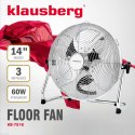 WENTYLATOR CYLKULATOR PODŁOGOWY 35CM 60W KLAUSBERG KB-7516