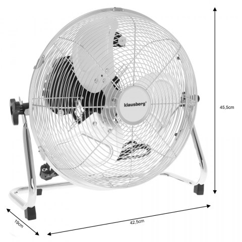WENTYLATOR CYLKULATOR PODŁOGOWY 35CM 60W KLAUSBERG KB-7516 WENTYLATOR CYLKULATOR PODŁOGOWY 35CM 60W KLAUSBERG KB-7516