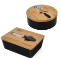 ZESTAW 2w1 MASELNICZKA i CUKIERNICA CERAMICZNA KONIGHOFFER 7617-7624 CZARNY