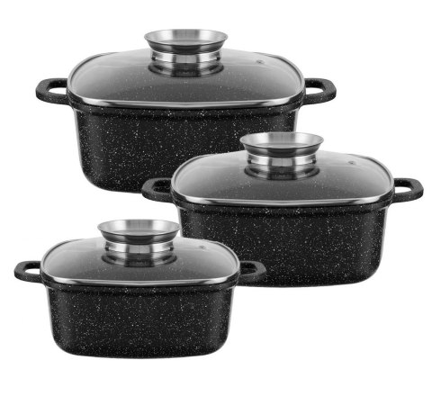 ZESTAW 3 GARNKÓW KWADRATOWYCH 2.5, 4.5, 6.5L FRICO FR-4415 ZESTAW 3 GARNKÓW KWADRATOWYCH 2.5, 4.5, 6.5L FRICO FR-4415