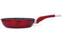 ZESTAW 3 PATELNI 20 24 28CM MARMUROWO-CERAMICZNE ZILNER STONETEC BURGUND ZL-2028B