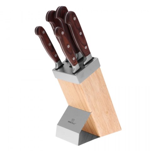 ZESTAW NOŻY KUCHENNYCH W BLOKU 6 ELE. KiNGHOFF KH-3463 ZESTAW NOŻY KUCHENNYCH W BLOKU 6 ELE. KiNGHOFF KH-3463