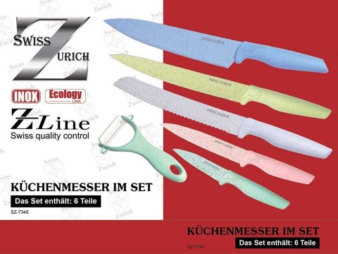 ZESTAW NOŻY MARMUROWYCH 6 ELE. SWISS ZURICH SZ-7345 ZESTAW NOŻY MARMUROWYCH 6 ELE. SWISS ZURICH SZ-7345