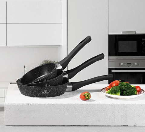 ZESTAW PATELNI GŁĘBOKICH MARMUROWYCH 14 / 16 / 18CM ZILNER ZL-7719 ZESTAW PATELNI GŁĘBOKICH MARMUROWYCH 14 / 16 / 18CM ZILNER ZL-7719