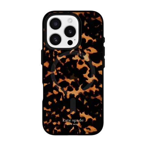Kate Spade New York Protective MagSafe - Etui iPhone 16 Pro (Tortoise) Kate Spade New York Protective MagSafe - Etui iPhone 16 Pro (Tortoise)