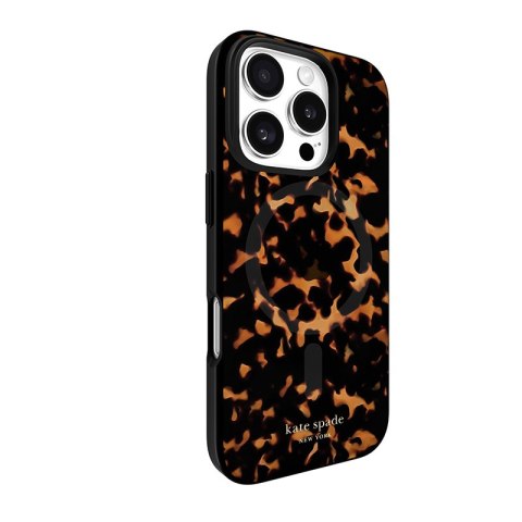 Kate Spade New York Protective MagSafe - Etui iPhone 16 Pro (Tortoise) Kate Spade New York Protective MagSafe - Etui iPhone 16 Pro (Tortoise)