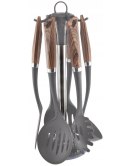 ZESTAW PRZYBORÓW KUCHENNYCH 7 EL. NYLON ZILNER ZL-5130-BR