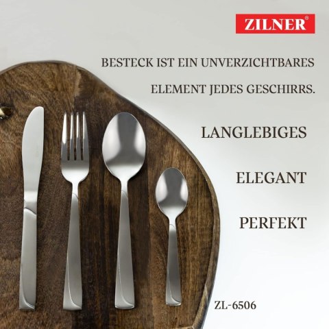 ZESTAW SZTUĆCÓW 72 EL. ZILNER ZL-6506 POŁYSK ZESTAW SZTUĆCÓW 72 EL. ZILNER ZL-6506 POŁYSK