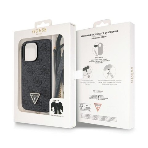 Guess Crossbody 4G Metal Logo - Etui iPhone 13 Pro Max (czarny) Guess Crossbody 4G Metal Logo - Etui iPhone 13 Pro Max (czarny)
