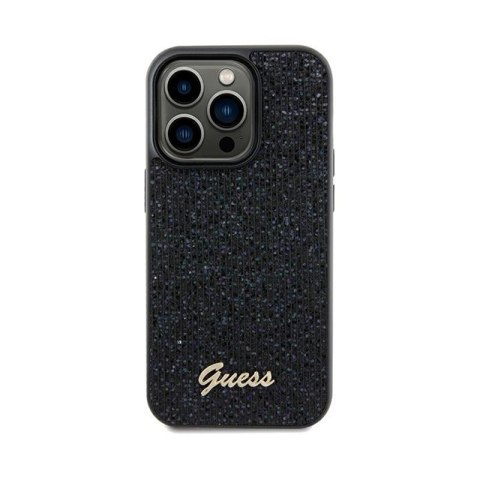 Guess Disco Metal Script - Etui iPhone 13 Pro Max (czarny) Guess Disco Metal Script - Etui iPhone 13 Pro Max (czarny)