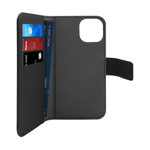PURO Wallet Detachable MagSafe - Etui 2w1 iPhone 14 Plus (czarny) PURO Wallet Detachable MagSafe - Etui 2w1 iPhone 14 Plus (czarny)