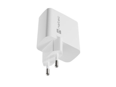NATEC ŁADOWARKA RIBERA GAN 1X USB-A + 1X USB-C 65W BIAŁA NUC-2144 NATEC ŁADOWARKA RIBERA GAN 1X USB-A + 1X USB-C 65W BIAŁA NUC-2144