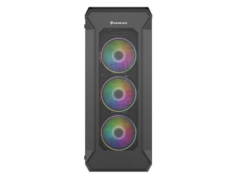 Obudowa NATEC Genesis Irid 505 ARGB NPC-1518 (ATX, Micro ATX, Mini ITX; kolor czarny) Obudowa NATEC Genesis Irid 505 ARGB NPC-1518 (ATX, Micro ATX, Mini ITX; kolor czarny)