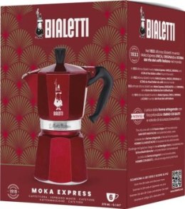 Akcesoria - Bialetti Deco Glamour Moka Express 3TZ (130 ml) czerwony