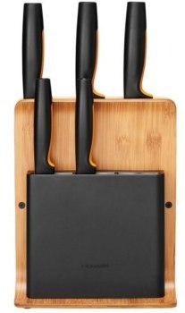 Akcesoria - Fiskars Functional Form 5 szt w bloku bambusowym 1057552