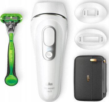 Braun Silk-expert Pro 5 PL5145 IPL biało-srebrny Braun Silk-expert Pro 5 PL5145 IPL biało-srebrny