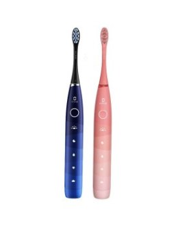 Szczoteczki - Zestaw szczoteczek sonicznych Oclean Find Duo Set (czerwony/niebieski)